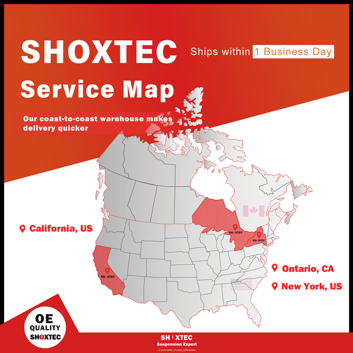 Shoxtec Front Struts Wheel Bearing Hubs Set Replacement for 2013-2019 Ford Flex; Replacement for 2013-2019 Lincoln MKT; Except Electronic Adjustable Suspension Repl. Part No. 172655 172656 513275