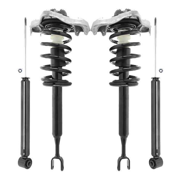 Shoxtec Full Set Complete Strut Assembly Replacement for 2002-2005 Audi A4; 2002-2005 Audi A4 Quattro Repl Part No. 11070 71332