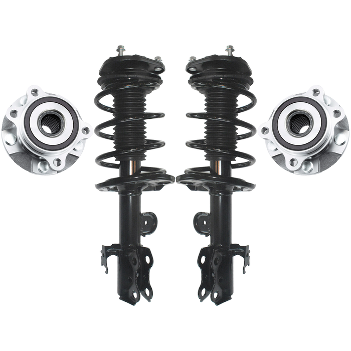 Shoxtec Front Struts Wheel Bearing Hubs Set Replacement for 2008 - 2015 Scion xB Repl. Part No. 11421 11422 513257