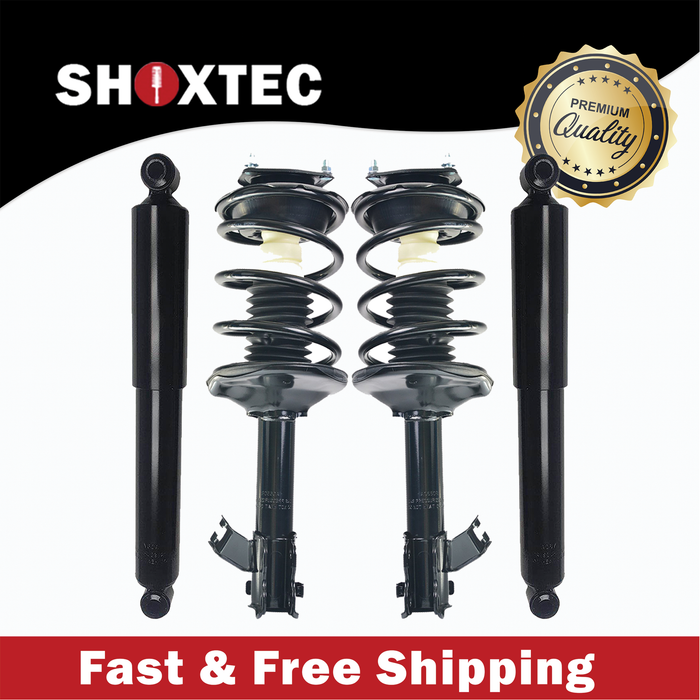 Shoxtec Full Set Complete Strut Assembly Replacement for 1999-2002 Mercury Villager; 1999-2002 Nissan Quest Repl No. 11434 11433 37098