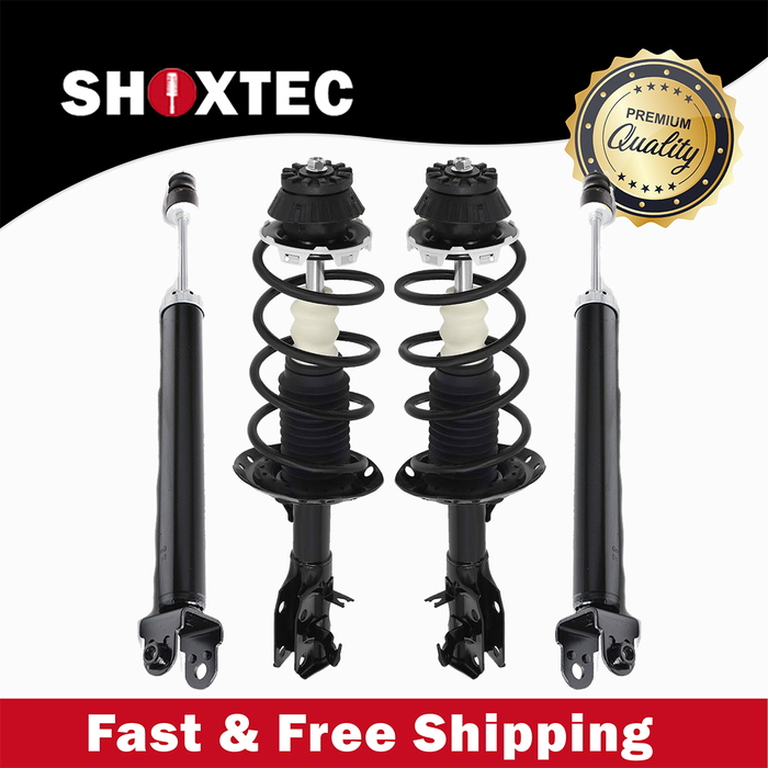 Shoxtec Full Set Complete Strut Assembly Replacement for 2009-2014 Nissan Maxima 3.5L V6; Excludes Sport Package Repl. Part No. 1333426L 1333426R 5659