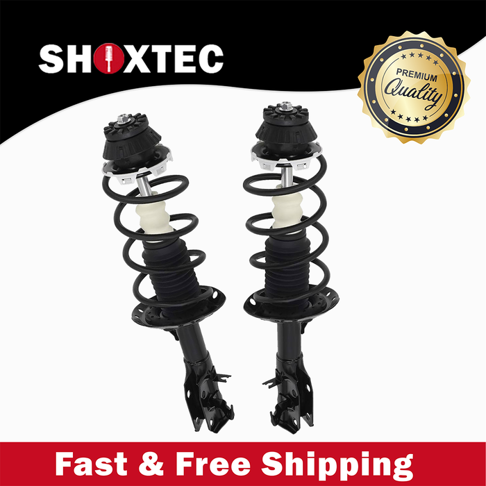 Shoxtec Front Complete Strut Assembly Replacement for 2009-2013 Honda Fit; Replacement for 2010-2014 Honda Insight Repl. Part No. 1333440L 1333440R