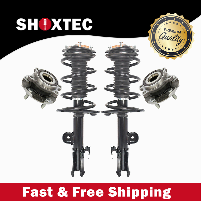 Shoxtec Front Struts Wheel Bearing Hubs Set Replacement for 2013 - 2018 Toyota RAV4 Repl. Part No. 1333524LR 513258