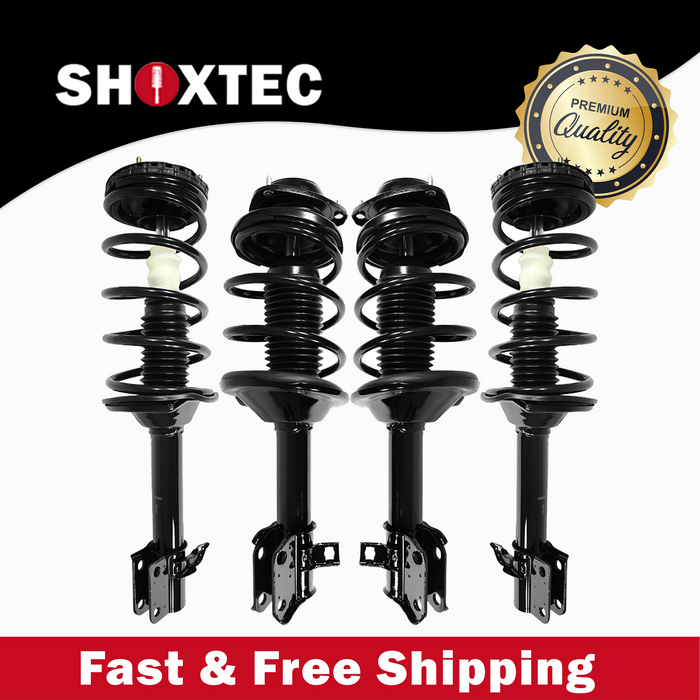 Shoxtec Full Set Complete Strut Assembly Replacement for 1998-2000 Subaru Forester Manual Transmission without Automatic Rear Air Leveling System Repl Part No. 171413 171412 171411 171410