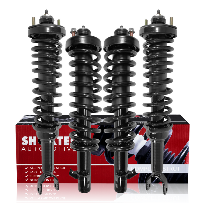 Shoxtec Full Set Complete Strut Assembly Replacement for 1992 1993 1994 1995 Honda Civic Repl Part No. 171946 171945 171266