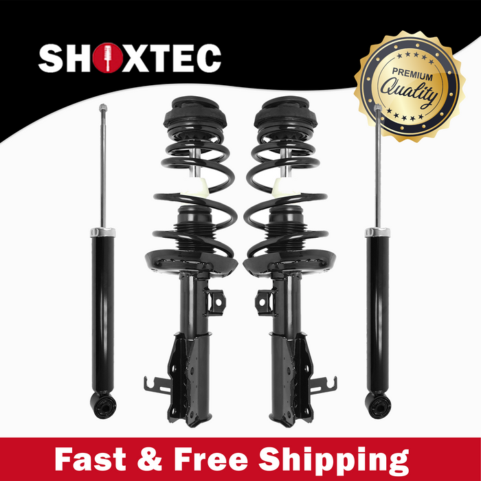 Shoxtec Full Set Complete Strut Assembly Replacement for 2011-2016 Buick Regal 2.0L L4 FWD w/O Active Suspension; 2012-2016 Buick Regal 2.4L L4 w/O Active Suspension Repl Part No. 172184 172183 5662