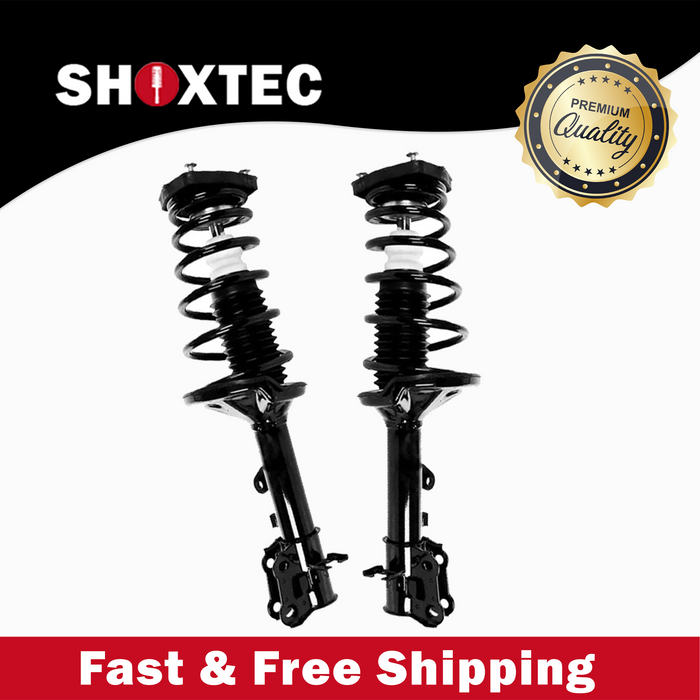 Shoxtec Rear Pair Complete Struts Replacement for 2003-2008 Hyundai Tiburon Coil Spring Assembly Shock Absorber Repl. Part No. 172194 172193