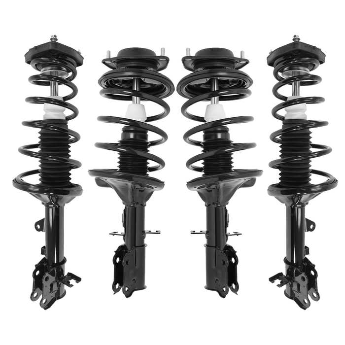 Shoxtec Full Set Complete Strut Assembly Replacement for 2004 Kia Spectra 2.0L L4 with 5th Digit of VIN is E; 2005-2009 Kia Spectra; 2005-2009 Kia Spectra5 Repl Part No. 172302 172301 172304 172303