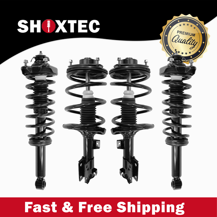 Shoxtec Full Set Complete Strut Assembly Replacement for 2004-2011 Mitsubishi Galant submodels DE, ES, SE Repl Part No. 172348 172347 172397