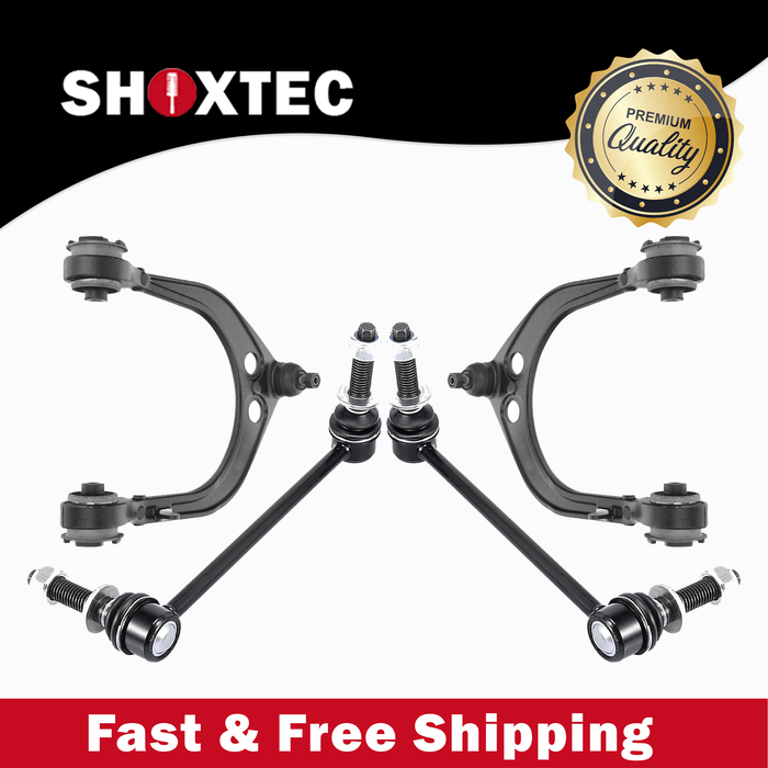 Shoxtec 4pc Suspension Kit Replacement for 09-20 Chrslyer 300; 11-20 Dodge Challenger; 09-20 Dodge Charger; RWD only Includes 2 Sway Bars 2 Upper Control Arms