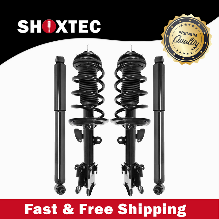 Shoxtec Full Set Complete Strut Assembly Replacement for 2007-2013 Acura MDX; without Electronic Adjustable Suspension Repl Part No. 172434 172433 37309