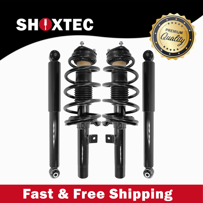 Shoxtec Full Set Complete Strut Assembly Replacement for 2010 2011 2012 2013 Ford Transit Connect Repl Part No. 172479 37311