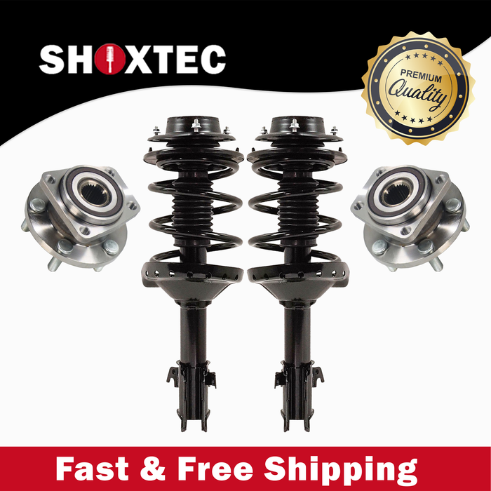 Shoxtec Front Struts Wheel Bearing Hubs Set Replacement for 2005 - 2009 Subaru Legacy Repl. Part No. 172499 172498 513220