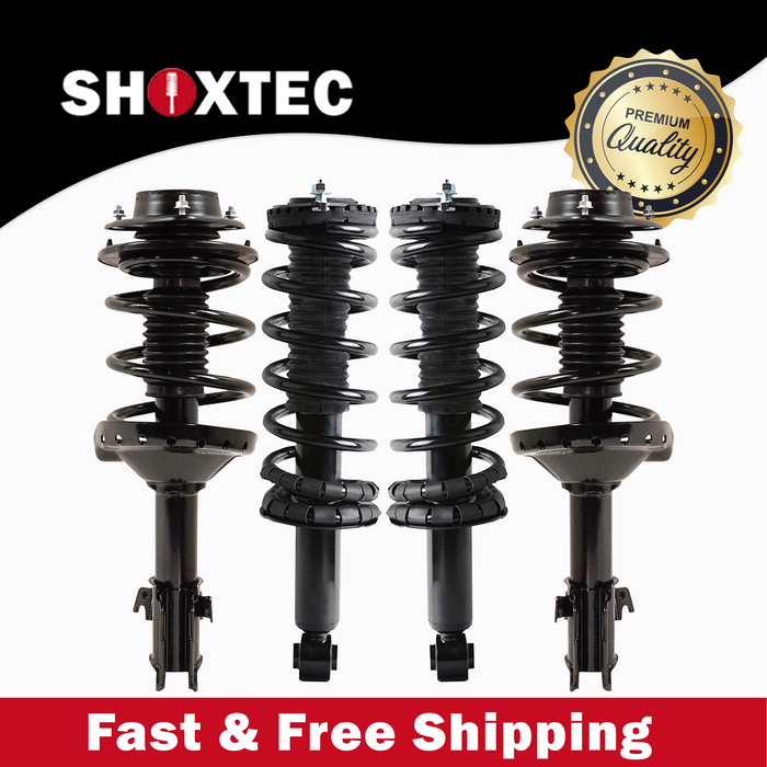 Shoxtec Full Set Complete Strut Shock Absorbers Replacement for 2005-2009 Subaru Legacy Repl. part no 172499 172498 172501