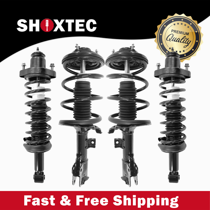 Shoxtec Full Set Complete Strut Assembly Replacement for 2008 2009 2010 Mitsubishi Lancer GTS Automatic & Manual transmission Repl Part No. 172505 172504 172508