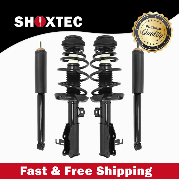 Shoxtec Full Set Complete Strut Assembly Replacement for 2011-2015 Buick LaCrosse FWD 2.4L L4;without Performance Package; Except Electronic Adjustable Suspension Repl Part No. 172528 172529 5647