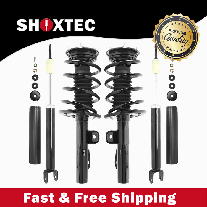 Shoxtec Full Set Complete Strut Assembly Replacement for 2010-2011 Ford Taurus Front Wheel Drive Only Repl Part No. 172532 172533 5648