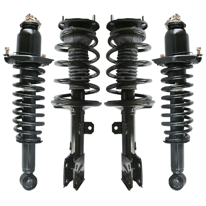 Shoxtec Full Set Complete Strut Assembly Replacement for 2009-2010 Pontiac Vibe FWD 1.8L L4; 2009-2010 Toyota Matrix Base, S, XR with Manual Transmission, FWD Repl No. 172598 172597 272599LR