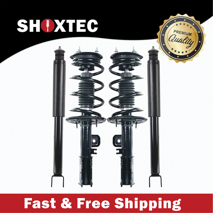 Shoxtec Full Set Complete Strut Assembly Replacement for 2013-2019 Ford Taurus 3.5L V6 Repl No. 172653 172654 5648