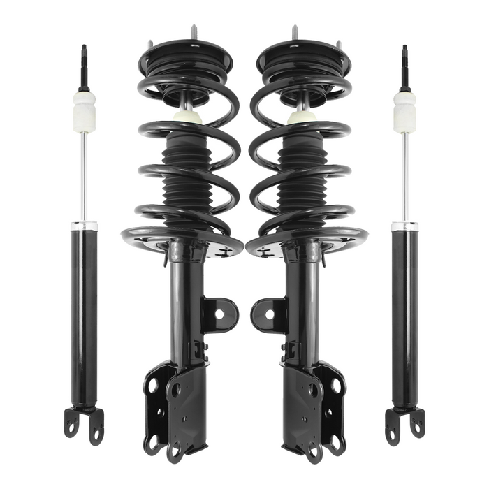 Shoxtec Full Set Complete Strut Assembly Replacement for 2013-2019 Ford Flex; 2013-2019 Lincoln MKT without Electronic Adjustable Suspension Repl Part No. 172655 172656 37329