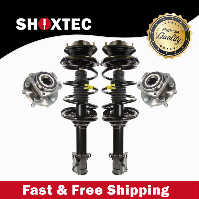 Shoxtec Front Struts Wheel Bearing Hubs Set Replacement for 2010-2012 Subaru Outback AWD Repl. Part No. 172687 172686 513220