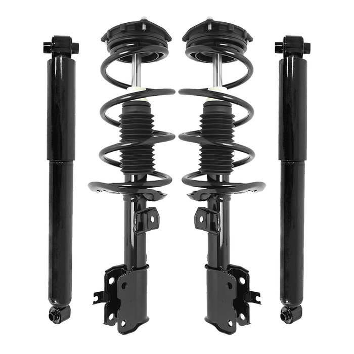 Shoxtec Full Set Complete Strut Assembly Replacement for 2010-2015 Toyota Prius 1.8L L4 Repl Part No. 172689 172688 5685