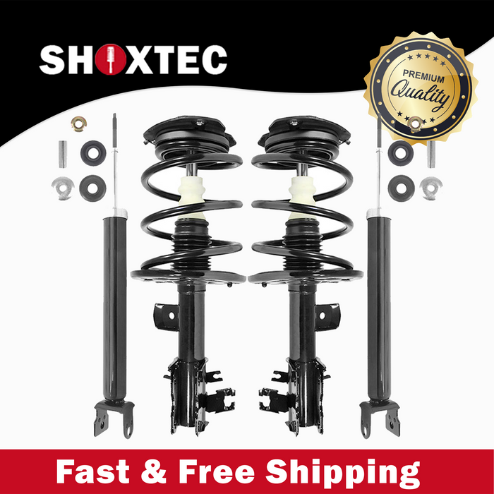 Shoxtec Full Set Complete Strut Assembly Replacement for 2008 2009 2010 2011 Nissan Altima Hybrid Only Repl No. 172906 172905 5637