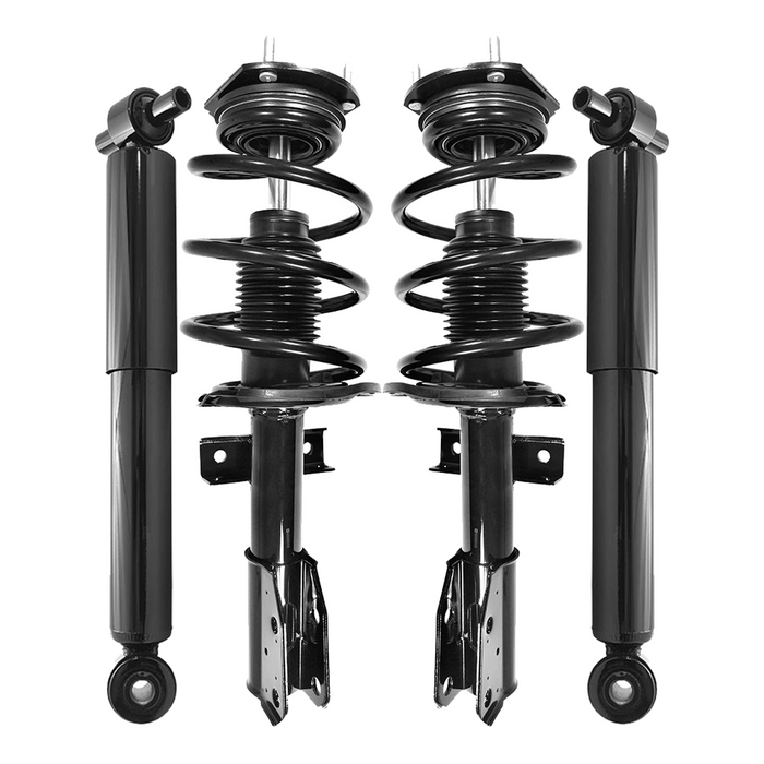 Shoxtec Full Set Complete Strut Assembly Replacement for 2008-2012 Buick Enclave; 2009-2012 Chevrolet Traverse; 2007-2012 GMC Acadia; 2007-2010 Saturn Outlook Repl No. 182518 37315