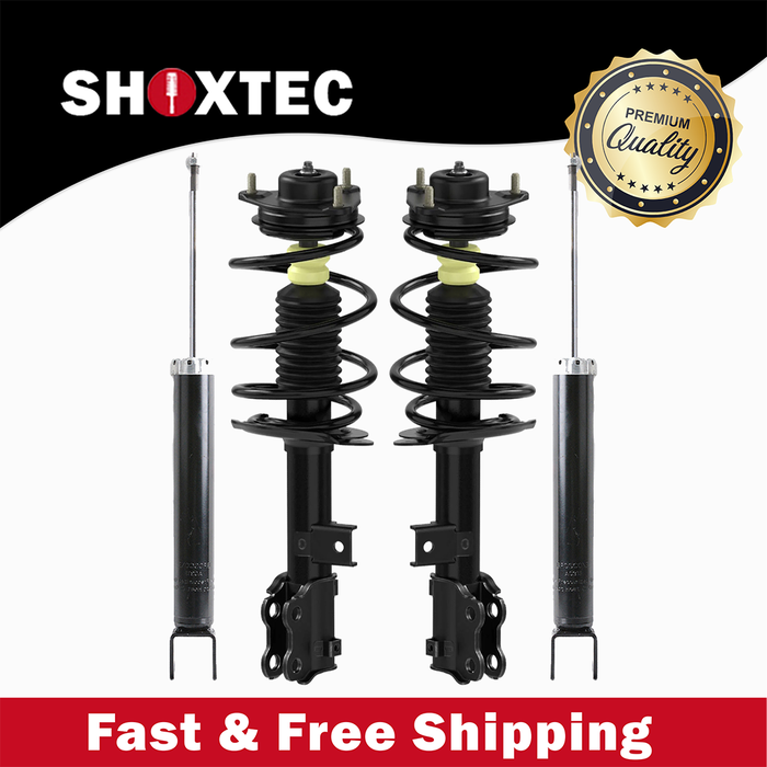 Shoxtec Full Set Complete Strut Assembly Replacement for 2012-2014 Hyundai Sonata Built from 11/29/2011; without Factory Pro Kit; Replacement for 2012-2015 Kia Optima; USA Built; Built from 11/29/2011 Repl. Part No. 182588 182587 5646