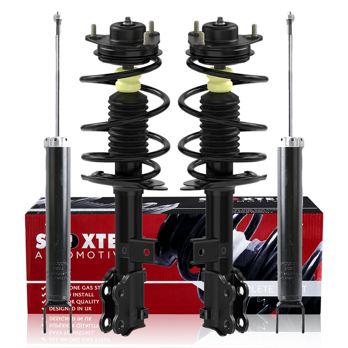 Shoxtec Full Set Complete Strut Assembly Replacement for 2012-2014 Hyundai Sonata Built from 11/29/2011; without Factory Pro Kit; Replacement for 2012-2015 Kia Optima; USA Built; Built from 11/29/2011 Repl. Part No. 182588 182587 5646