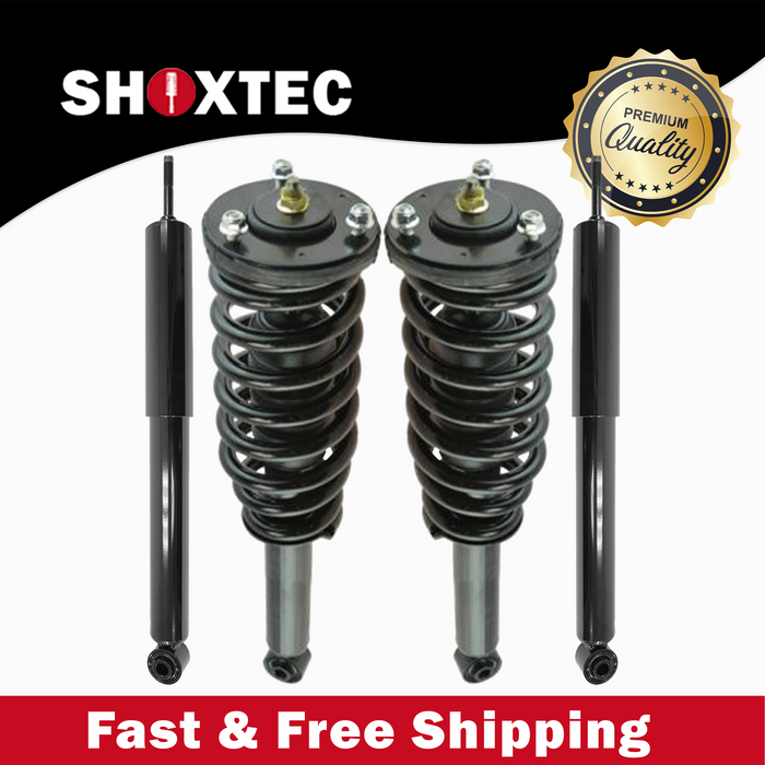 Shoxtec Full Set Complete Strut Assembly Replacement for 2007-2009 Kia Sorento 4WD Repl Part No. 271110 271109 37323