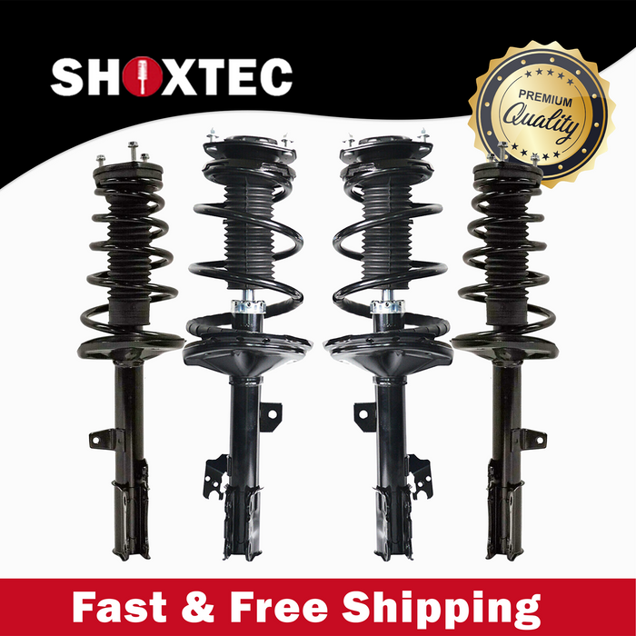 Shoxtec Full Set Complete Strut Assembly Replacement for 2001-2003 Toyota Highlander FWD 3.0L V6 Repl Part No. 271495 271494 171497 171496