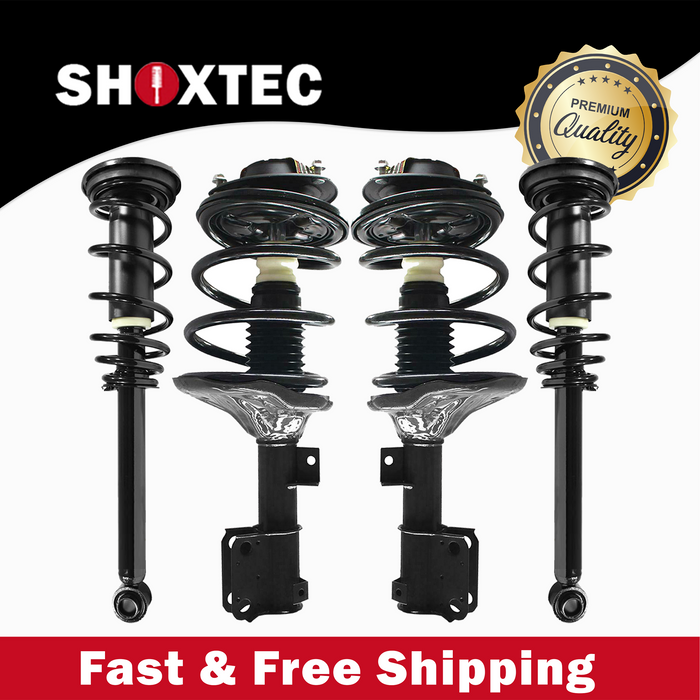 Shoxtec Full Set Complete Strut Assembly Replacement for 2000-2005 Mitsubishi Eclipse Repl Part No. 272148 272147 15940