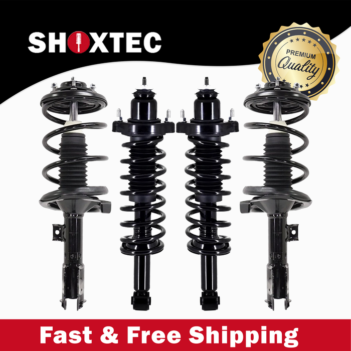 Shoxtec Full Set Complete Strut Assembly Replacement for 2008-2010 Mitsubishi Lancer DE ES Automatic CVT Trans Repl No. 272356 272355 172399