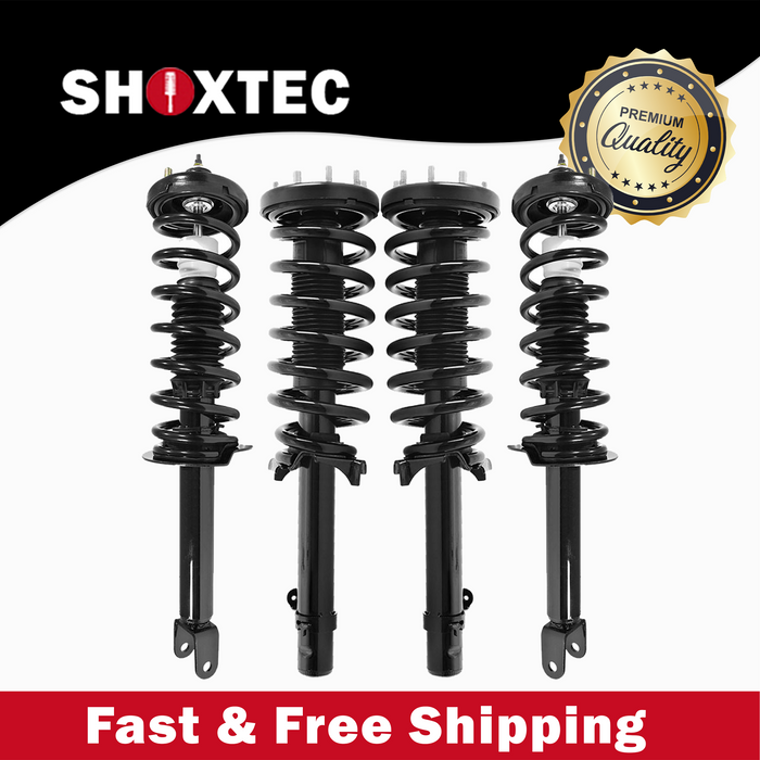 Shoxtec Full Set Complete Strut Assembly Replacement for 2008-2012 Honda Accord 3.5L V6 Sedan Repl No. 272562L 272562R 172563