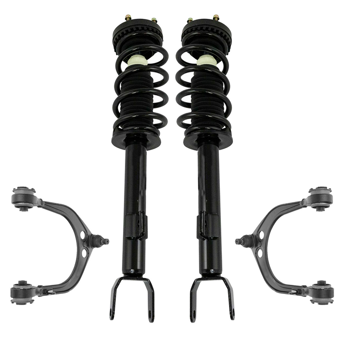 Shoxtec 4pc Front Suspension Shock Absorber Kits Replacement for 2012-2019 Chrysler 300 2012-2019 Dodge Challenger 2012-2017 Dodge Charger Includes 2 Complete Struts 2 Front Upper Control Arm and Ball Joint Assembly