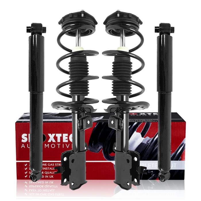 Shoxtec Full Set Complete Strut Assembly Replacement for 2012-2013 Nissan Rogue AWD Only; 2014-2015 Nissan Rogue Select AWD Only Repl Part No. 272898 272897 37328