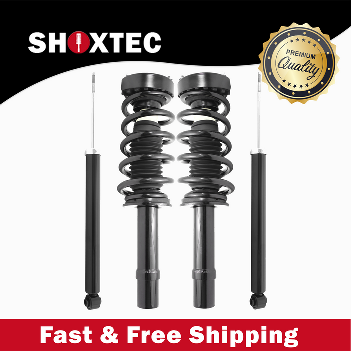 Shoxtec Full Set Complete Strut Assembly Replacement for 2012-2016 Chrysler 300 5.7L V8 AWD; 2011-2016 Dodge Charger 5.7L V8 AWD Repl Part No. 272899L 272899R 5797