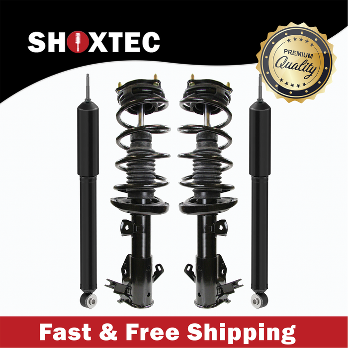 Shoxtec Full Set Complete Strut Assembly Replacement for 2013-2015 Honda Civic Sedan LX; EX; DX; HF; EX-L; HF; SE Repl No. 272926 272925 5698