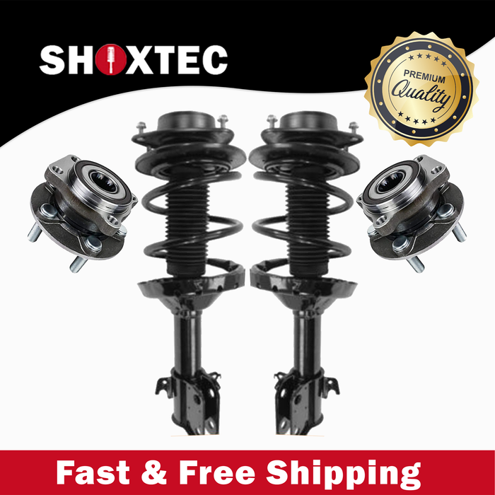 Shoxtec Front Struts Wheel Bearing Hubs Set Replacement for 2012 2013 Subaru Impreza Limited, Sport Limited, Sport Premium, Premium Automatic CVT Transmission Repl Part No. 3333445LR 513303