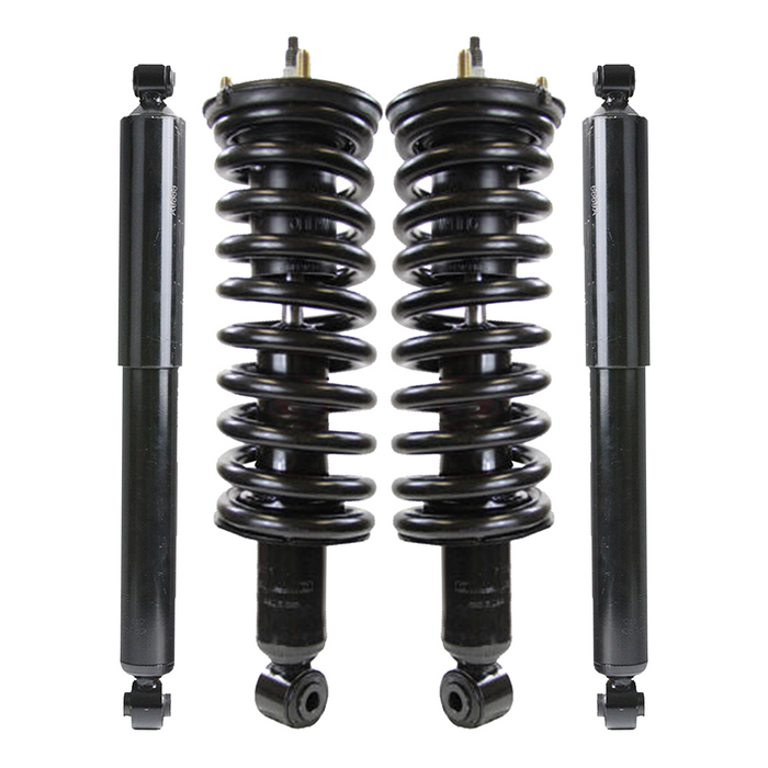 Shoxtec Full Set Complete Strut Assembly Replacement for 2005-2019 Nissan Frontier 4WD 4.0L V6; 2020-2021 Nissan Frontier 4WD; 2009-2012 Suzuki Equator 4WD Repl No. 371102 37273