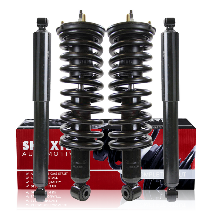 Shoxtec Full Set Complete Strut Assembly Replacement for 2005-2019 Nissan Frontier 4WD 4.0L V6; 2020-2021 Nissan Frontier 4WD; 2009-2012 Suzuki Equator 4WD Repl No. 371102 37273