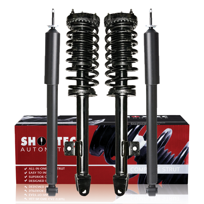 Shoxtec Full Set Complete Strut Assembly Replacement for 2005-2010 Chrysler 300 RWD 6.1L V8; C, SRT8; without Performance Suspension; without Self-Leveling Suspension Repl No. 372408 5797