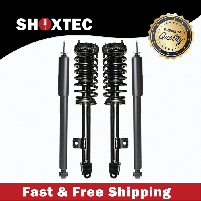 Shoxtec Full Set Complete Strut Assembly Replacement for 2005-2010 Chrysler 300 RWD 6.1L V8; C, SRT8; without Performance Suspension; without Self-Leveling Suspension Repl No. 372408 5797