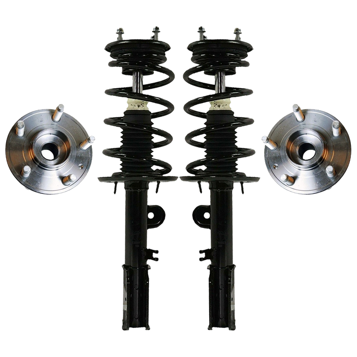 Shoxtec Front Struts Wheel Bearing Hubs Set Replacement for 2013 Ford Police Interceptor Utility Repl. Part No. 372730 372729 513275