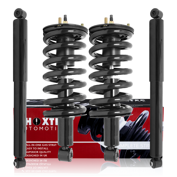 Shoxtec Full Set Complete Strut Assembly Replacement for 2004-2015 Nissan TITAN RWD Only Repl Part No. 471358 37252