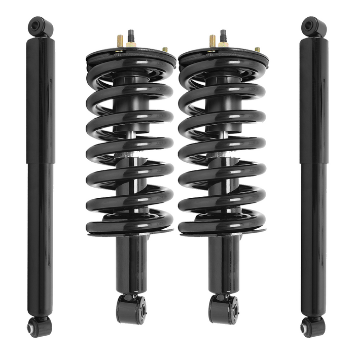 Shoxtec Full Set Complete Strut Assembly Replacement for 2004-2015 Nissan TITAN RWD Only Repl Part No. 471358 37252