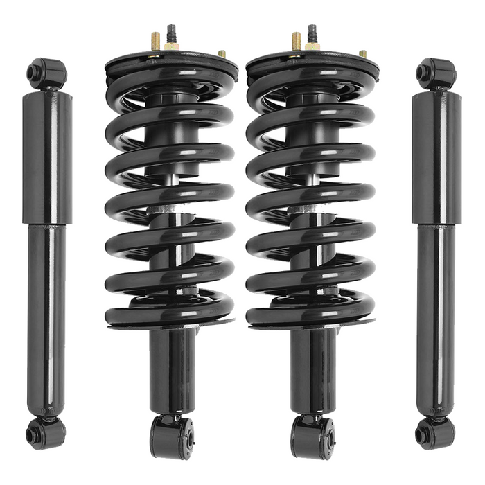 Shoxtec Full Set Complete Strut Assembly Replacement for 2005-2015 Nissan Armada SE; SE OFF-ROAD; SV; 2004 Nissan Pathfinder Armada RWD Repl Part No. 471358 37253