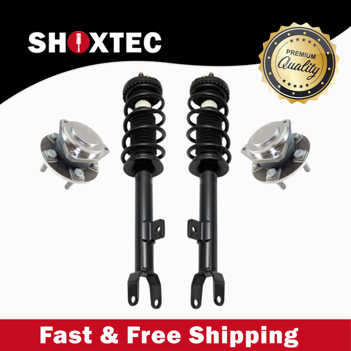 Shoxtec Front Struts Wheel Bearing Hubs Set Replacement for 2012-2019 Chrysler 300 RWD; Cyl6 3.6L; Sedan Repl Part No. 572665 513325