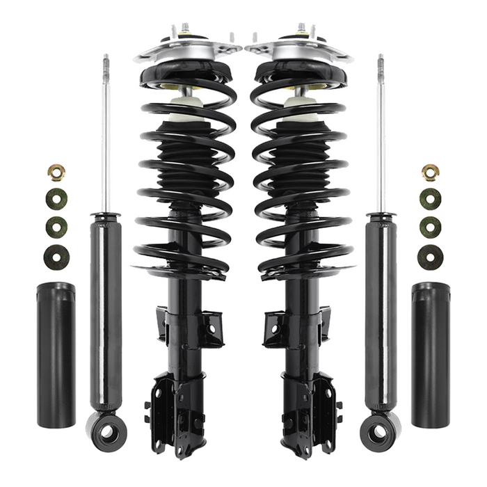 Shoxtec Full Set Complete Strut Assembly Replacement for 93-97 Volvo 850; 98-04 Volvo C70; 98-00 Volvo S70; V70 Repl Part No. G57040 5975